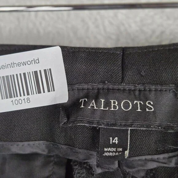 Talbots Black Dress Pants, Size 14 - Picture 7 of 7